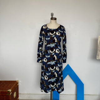 Robe à fleurs bleues Laura Urbinati