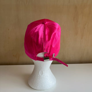 Casquette rose satiné