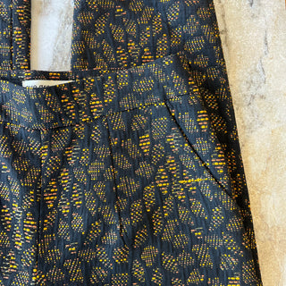 Pantalon Clint Jacquard orange Eve Gravel