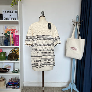 Chandail à manches courtes tricot Vero Moda Curve