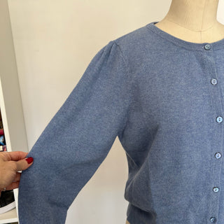 Cardigan en cachemire bleu House of Liberty