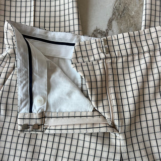 Pantalon fuselé en sergé à carreaux Tory Burch