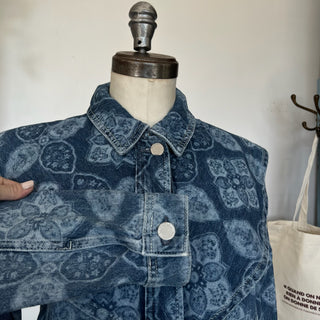 Veste denim imprimé Claudie Pierlot