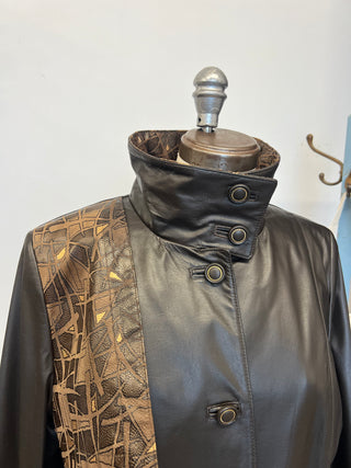 Manteau en cuir Lavoie Morin cuir et fourrures