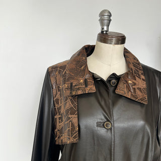 Manteau en cuir Lavoie Morin cuir et fourrures