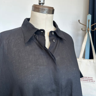 Chemise à manches courtes en lin Beatrice