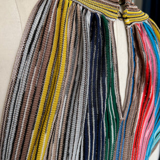 Robe sans manches à rayures verticales multicolores Missoni
