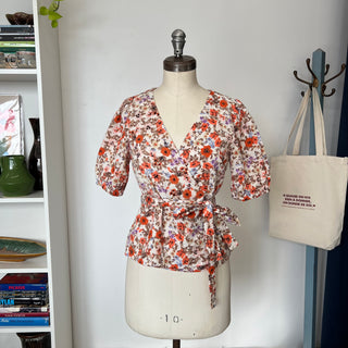 Blouse fleurie Cream