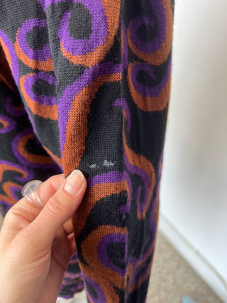 Robe en maille jacquard Yves Saint Laurent Rive Gauche
