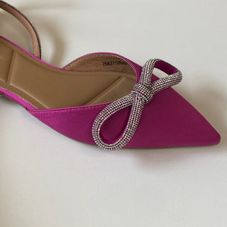 Chaussures Bow Flat rose Bibi Lou