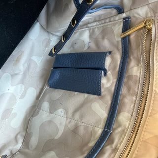 Sac à main en cuir bleu Allyn Dagne Dover