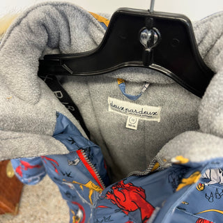 Manteau d'hiver dinosaures Deux par Deux 4 ans