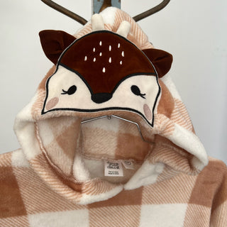 Couverture en peluche à capuche Deux par Deux 6/8 ans
