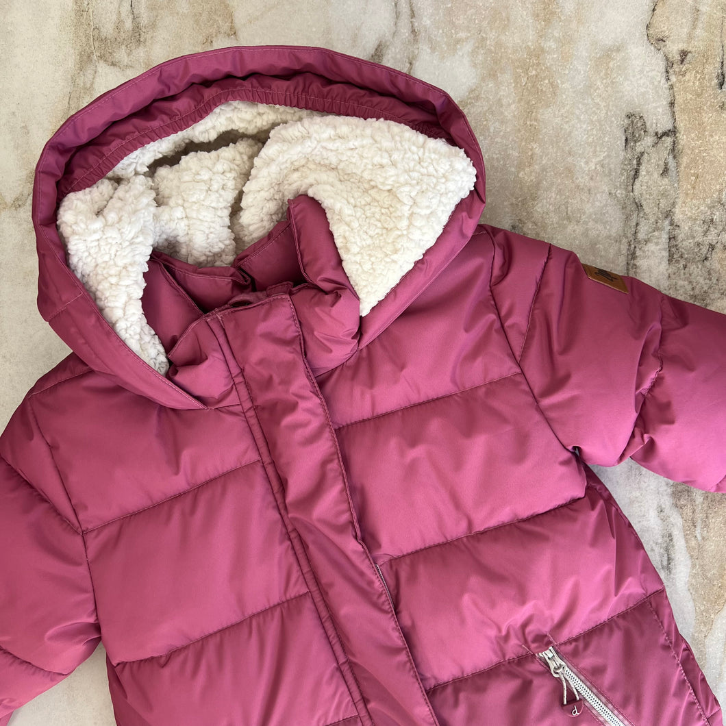 Manteau d'hiver long rose Deux par Deux