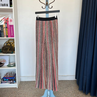 Pantalon en mailles à rayures verticales avec paillettes Missoni
