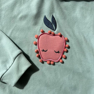 Veste pomme à capuchon Deux par Deux 4 ans