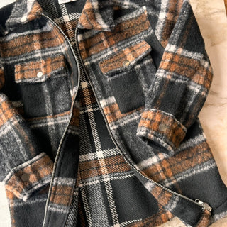 Veste à carreaux Deux par Deux 6 ans