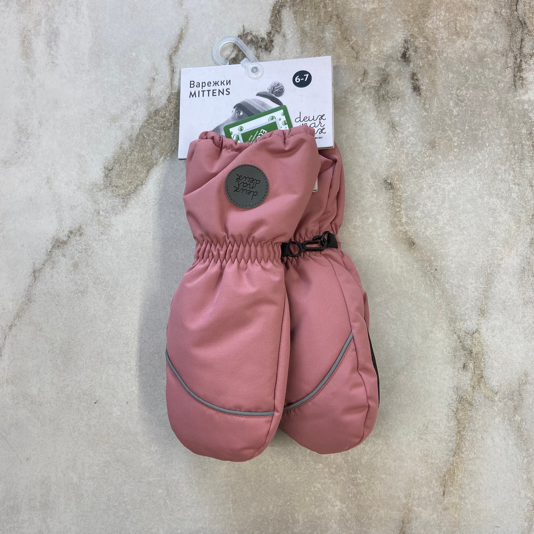 Mitaines hiver vieux rose Deux par Deux *Nouvelles tailles*