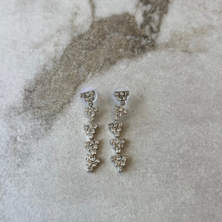 Boucles d'oreilles argentées petits triangles