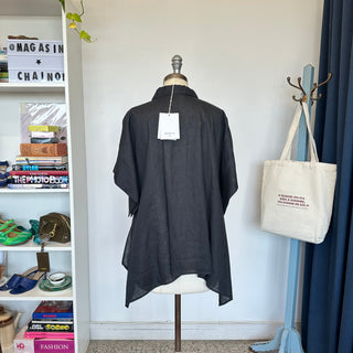 Chemise à manches courtes en lin Beatrice