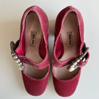 Chaussures velours Miu Miu
