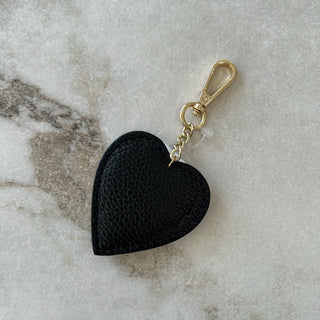 Porte-clé coeur noir
