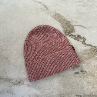 Tuque mi-saison tricot rose Deux par Deux 5/8 ans