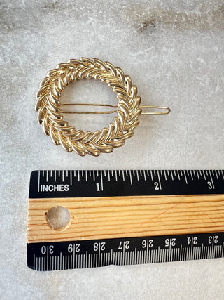 Barette couronne dorée