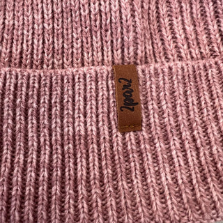 Tuque mi-saison tricot rose Deux par Deux 5/8 ans