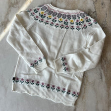 Charger l'image dans la galerie, Cardigan en tricot jacquard à motif floral Deux par Deux
