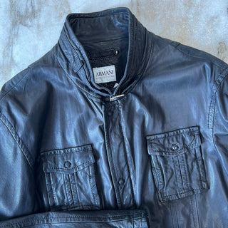 Manteau en cuir Armani Collezioni