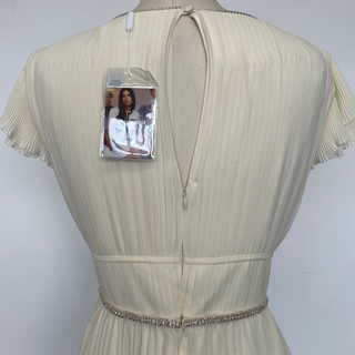 Robe midi plissée en mousseline Self-portrait