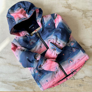Manteau d'hiver arc-en-ciel Deux par Deux 12 mois