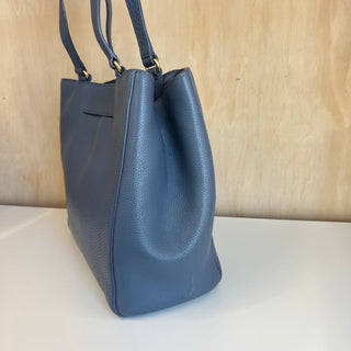 Sac à main en cuir bleu Allyn Dagne Dover