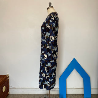 Robe à fleurs bleues Laura Urbinati