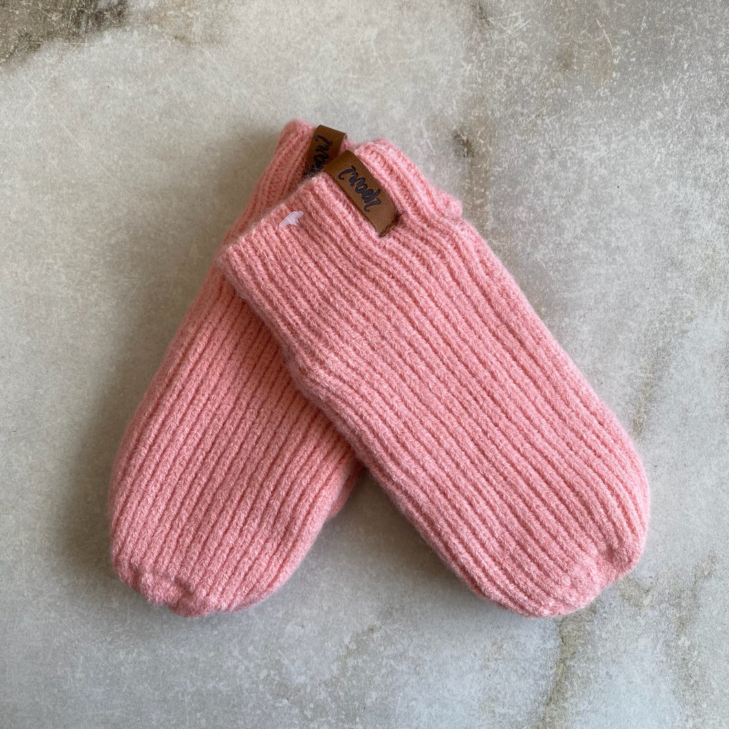 Mitaines mi-saison tricot pour enfants Deux par Deux