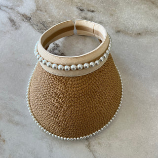 Casquette de plage en paille