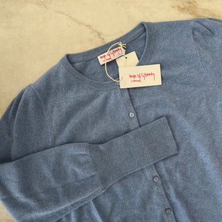 Cardigan en cachemire bleu House of Liberty