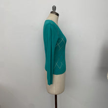 Charger l&#39;image dans la galerie, Chandail à manches longues BCBG Maxazria turquoise
