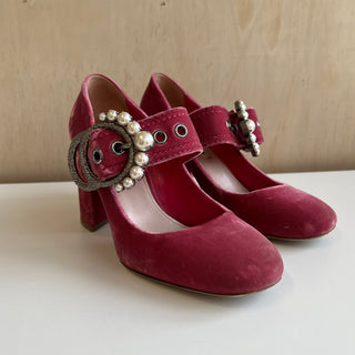 Chaussures velours Miu Miu