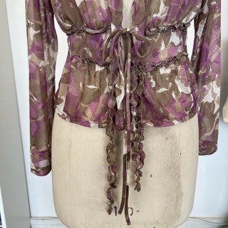 Blouse transparente Sandwich