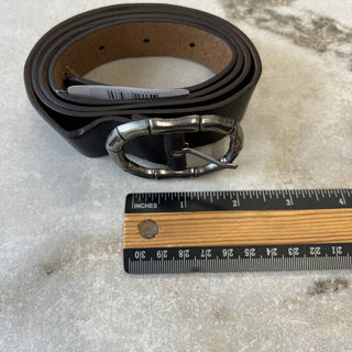 Ceinture en cuir chocolat