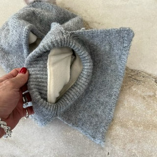 Passe-montagne en tricot Deux par Deux 6/24 mois