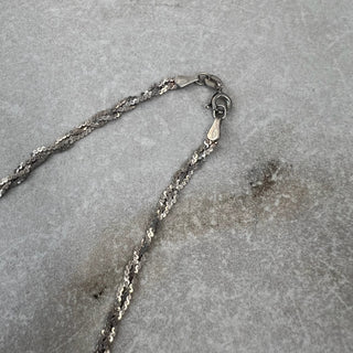 Chaîne torsadée argent 925