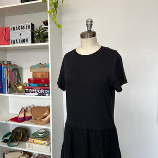 Robe midi noire Red Valentino