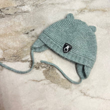 Charger l&#39;image dans la galerie, Tuque hiver bleu petites oreilles pour enfants Deux par Deux
