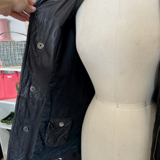 Manteau en cuir Armani Collezioni