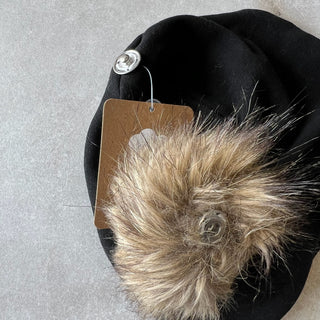 Tuque en jersey noir Deux par Deux