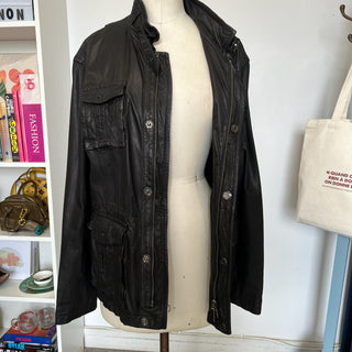 Manteau en cuir Armani Collezioni