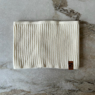 Cache-cou mi-saison tricot crème Deux par Deux 6/24 mois